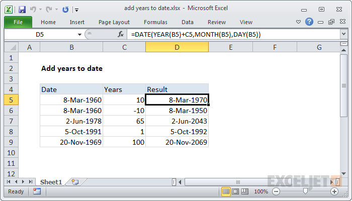 excel-formula-add-years-to-date-exceljet